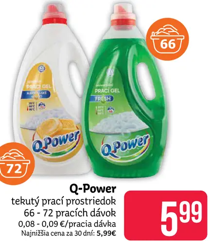 Q-Power tekutý prací prostriedok