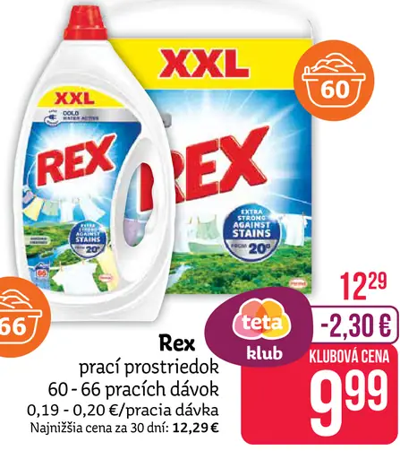 Rex prací prostriedok