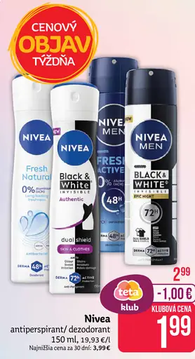 Nivea antiperspirant/dezodorant sprej