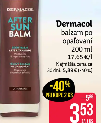 Dermacol balzam po opaľovaní