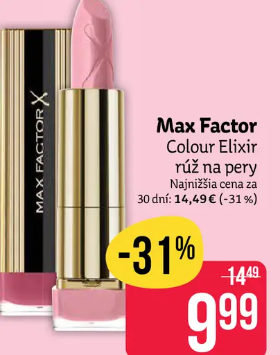 Max Factor Colour Elixir rúž na pery
