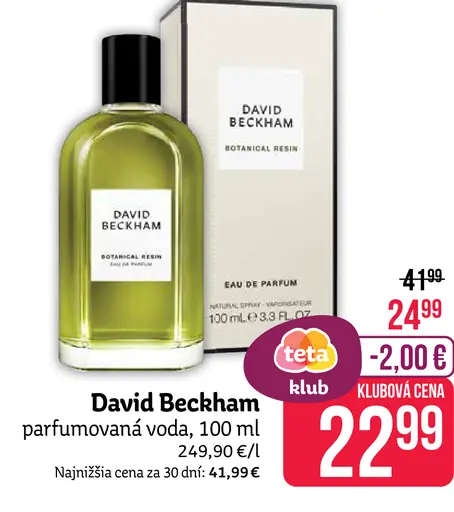 David Beckham parfumovaná voda