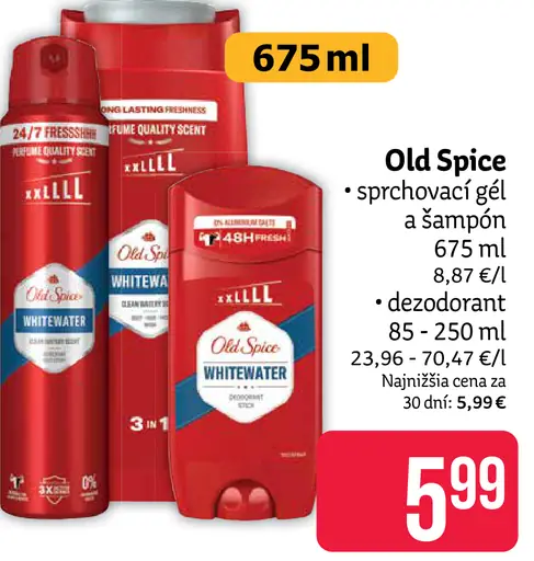 Old Spice sprchovací gél a šampón, dezodorant stick