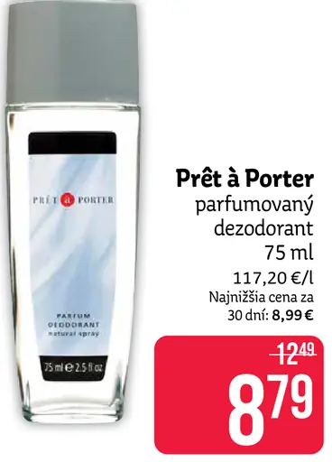 Prêt à Porter parfúmovaný dezodorant
