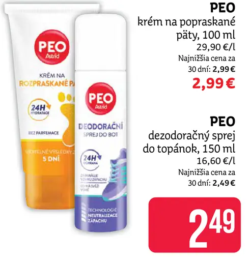 PEO dezodorant na nohy sprej