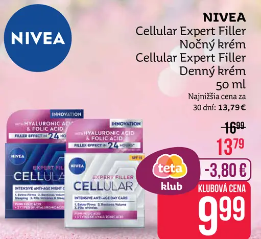 Nivea Cellular Expert Filler Nočný krém