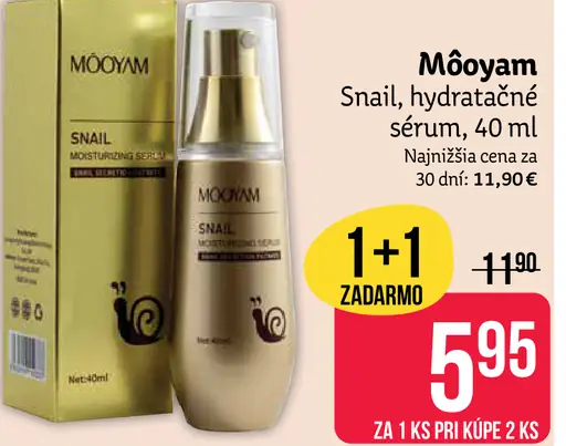 Môoyam Snail hydratačné sérum