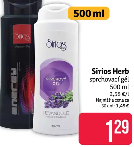 Sirios Herb sprchový gél
