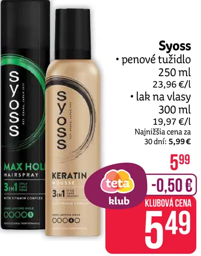 Syoss lak na vlasy