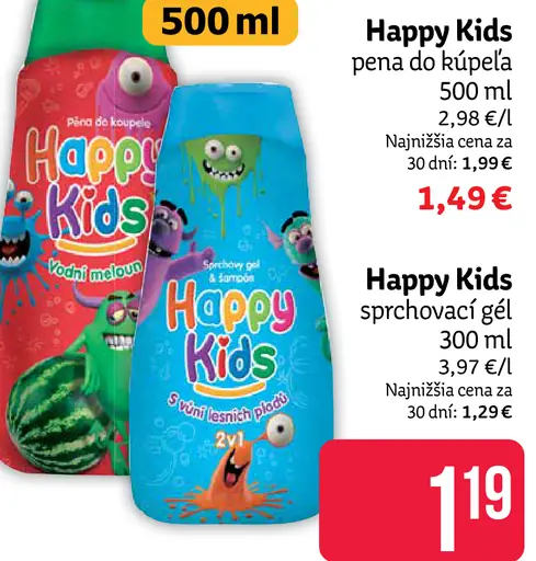 Happy Kids pena do kúpeľa pre deti