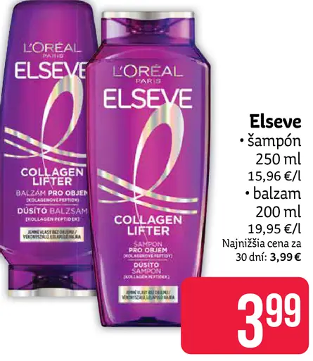 L'Oréal Elseve šampón Collagen Lifter