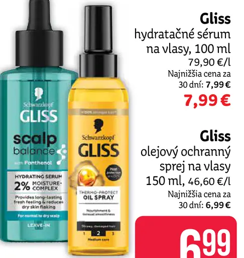 Gliss hydratačné sérum na vlasy