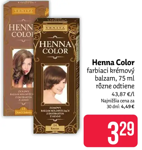 Henna Color farbiaci krémový zábal