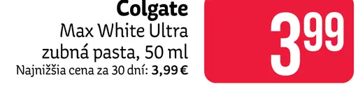 Colgate zubná pasta Max White Ultra