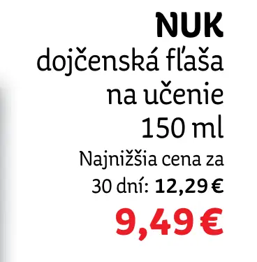 NUK fľaša s kontrolou teploty