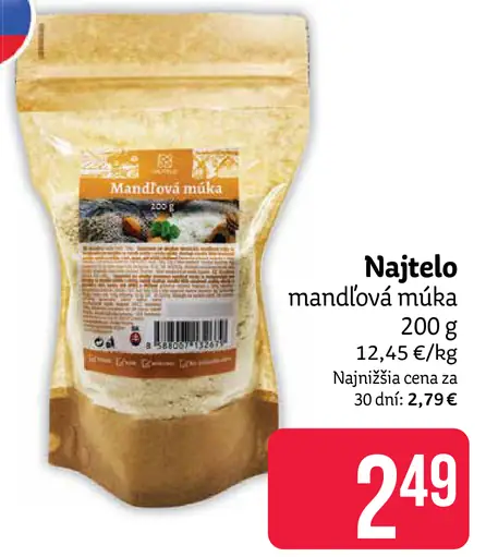 Najtelo mandľová múka