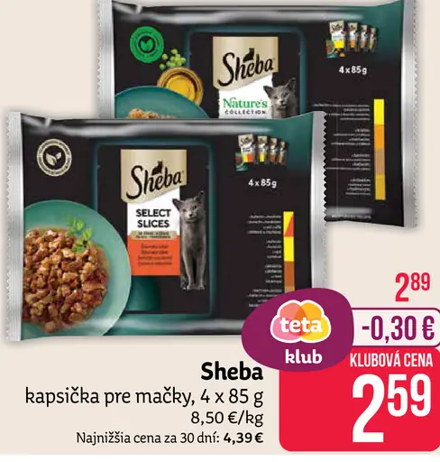 Sheba kapsička pre mačku