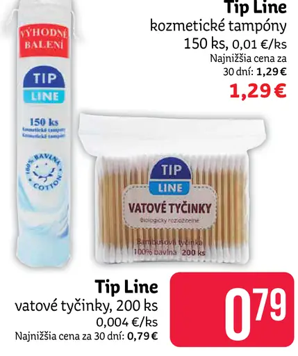 Tip Line vátové tyčinky