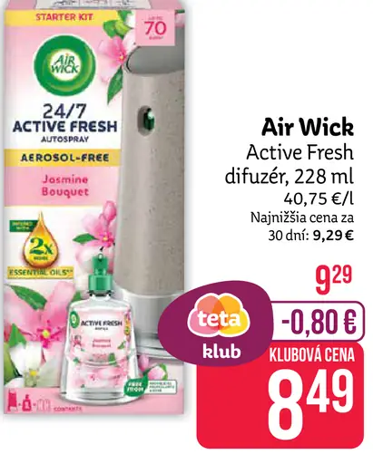 AIR WICK ACTIVE FRESH difuzér