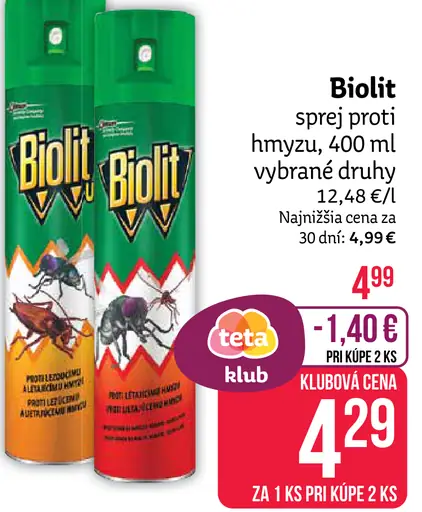 Biolit sprej proti hmyzu