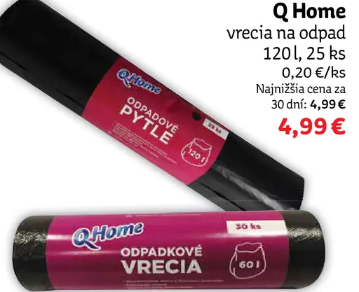 Q Home vrecká na odpad