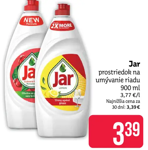 Jar prostriedok na umývanie riadu