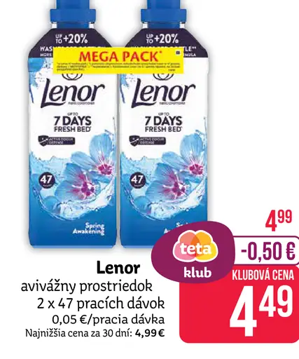 Lenor avivážny prostriedok