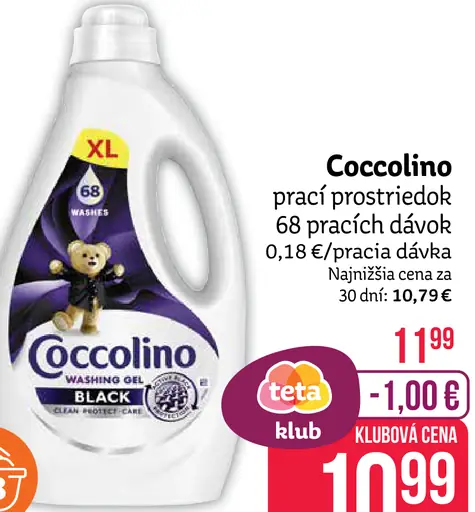 Coccolino tekutý prací prostriedok