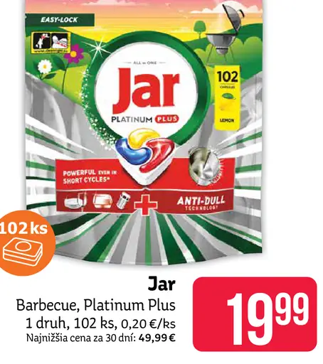 Jar Barbecue, Platinum Plus kapsuly do umývačky