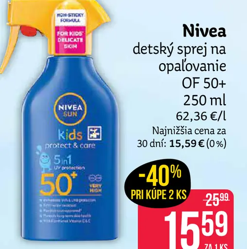 Nivea detský sprej na opaľovanie OF 50+
