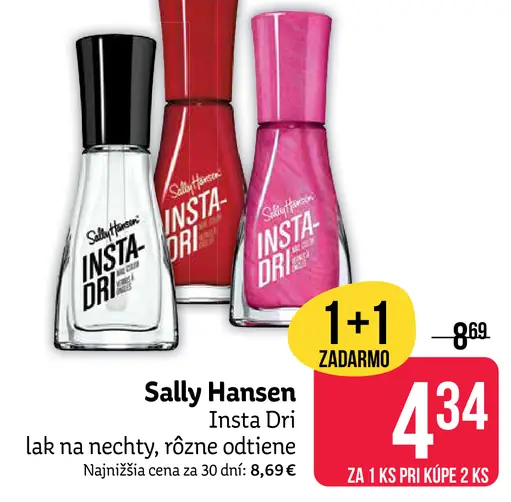 Sally Hansen Insta Dri lak na nechty, rôzne odtiene