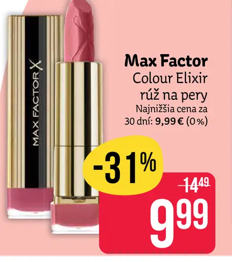 Max Factor Colour Elixir rúž na pery