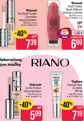 Topface Natural Glow CC krém SPF 50