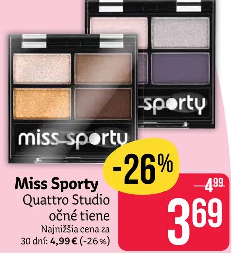 Miss Sporty Quattro Studio očné tiene