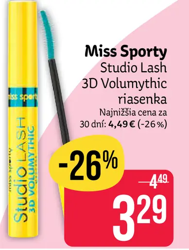 Miss Sporty Studio Lash 3D Volumythic riasenka