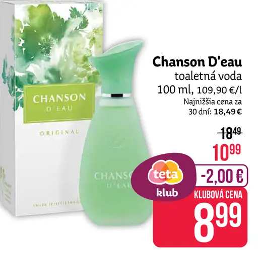 Chanson D’eau toaletná voda