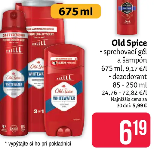 Old Spice sprchovací gél a šampón, dezodorant stick