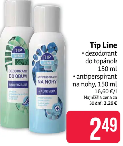 Tip Line deodorant do topánok