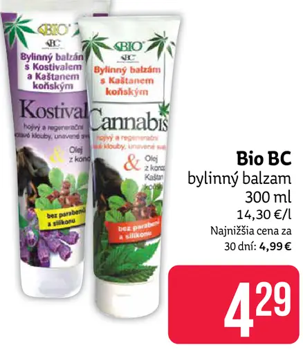Bio BC bylinný balzam