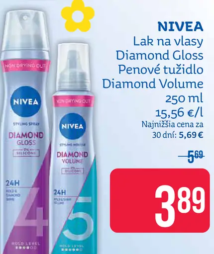 Nivea Diamond Gloss lak na vlasy