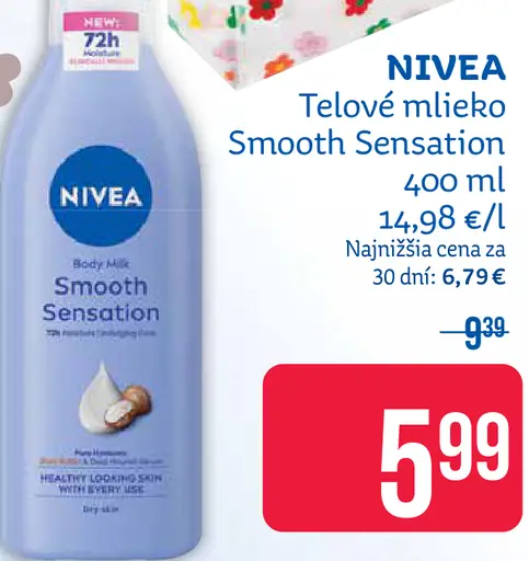 Nivea telové mlieko Smooth Sensation