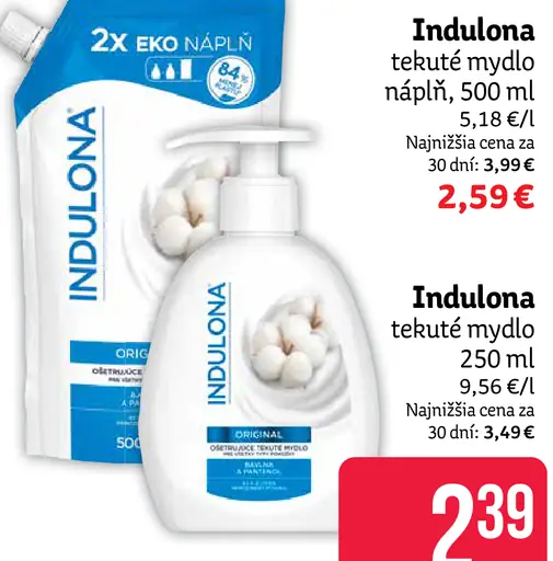 Indulona tekuté mydlo náplň