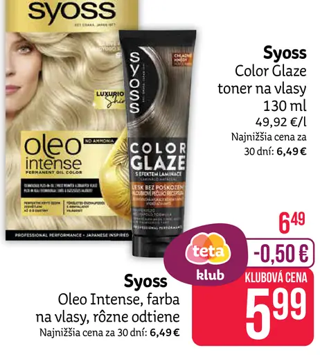 Syoss Color Glaze toner na vlasy