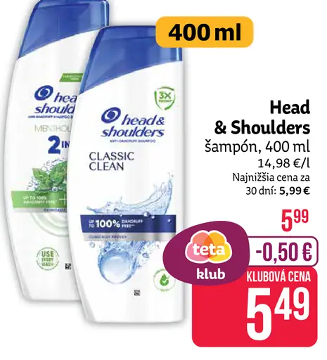 Head & Shoulders šampón
