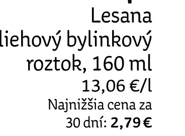 Alpa Lesana liehový bylinný roztok