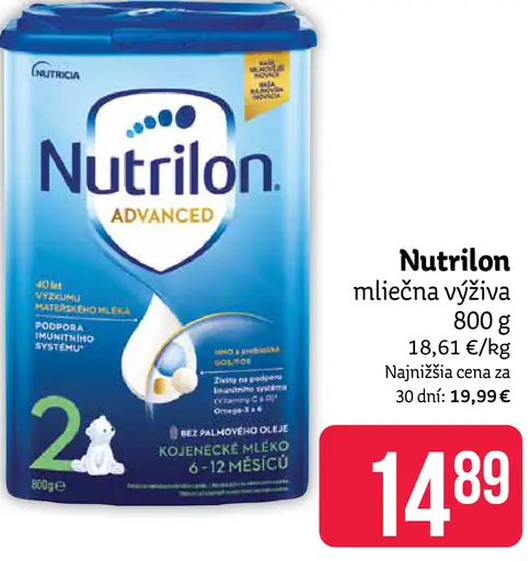 Nutrilon Advanced 2+ mliečna výživa