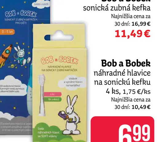 Bob a Bobek sonická zubná kefka