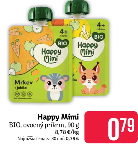 Happy Mimi BIO ovocný príkrm