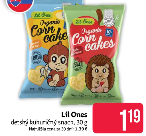 Lil Ones detský kukuričný snack