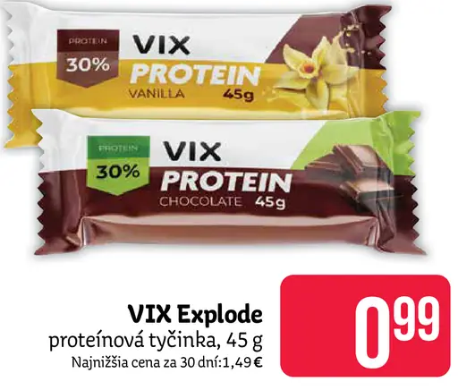 Vix Explode proteínová tyčinka vanilka / čokoláda